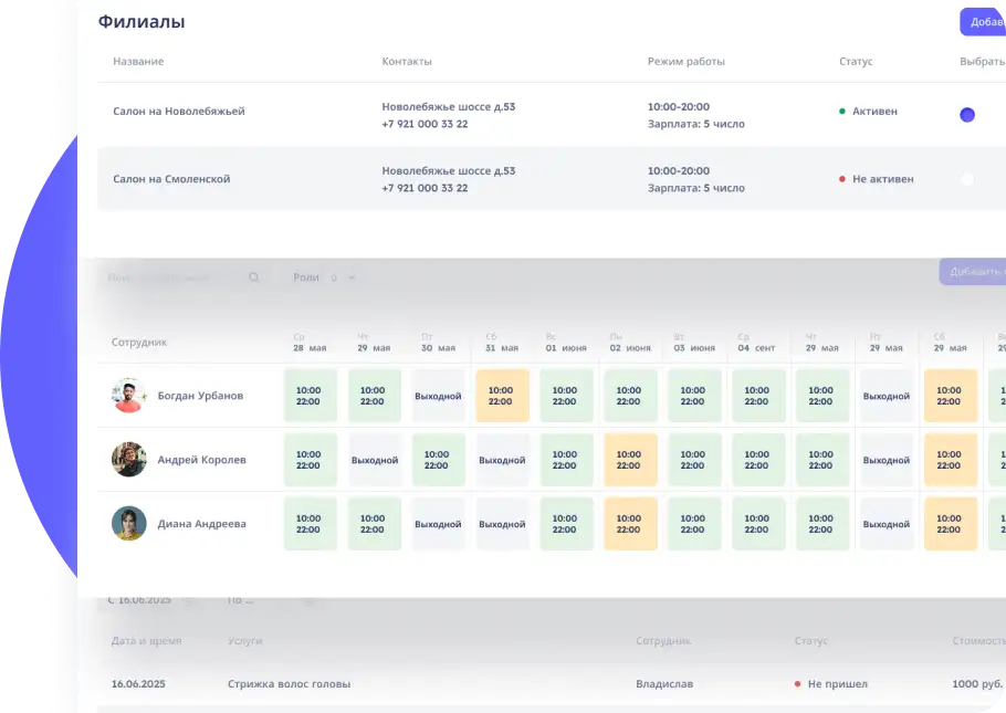 CRM для салона красоты